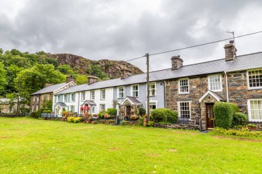 Eski evler Snowdonia Np, Galler, Birleşik Krallık