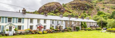 Eski evler Snowdonia Np, Galler, Birleşik Krallık