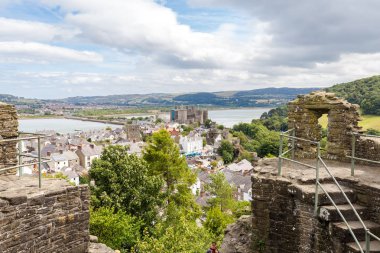 Conwy Castle Birleşik Krallık, Galler'deki görünümünden