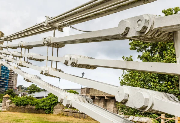 Conwy Castle Conwy Suspension Bridge Unesco World Heritage Site Located — Stock Photo, Image