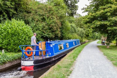 Kanal tekne Llangollen kanal Wales, İngiltere