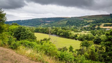 Manzara Llangollen kanal, Galler, Birleşik Krallık