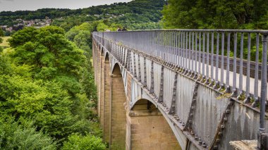 Llangollen Aqueduct  in Wales, UK clipart