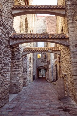 St Catherines pasajı n eski şehrin Tallinn, Estonya