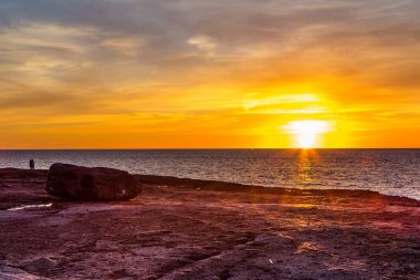 Gün batımı Bosa Marina, Sardunya