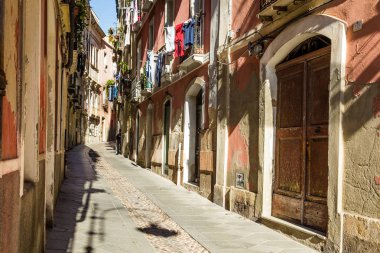 Streetview Cagliari, Sardinya, İtalya