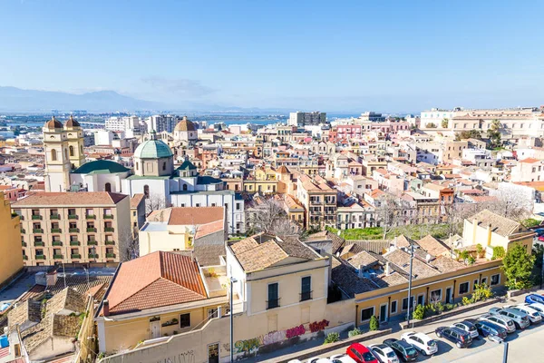 Panorama Cagliari, isola di Sardegna, Italia — Foto Stock