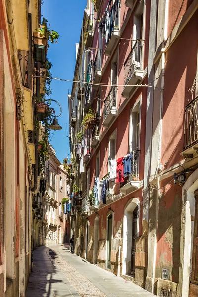 Streetview Cagliari, Sardinya, İtalya — Stok fotoğraf