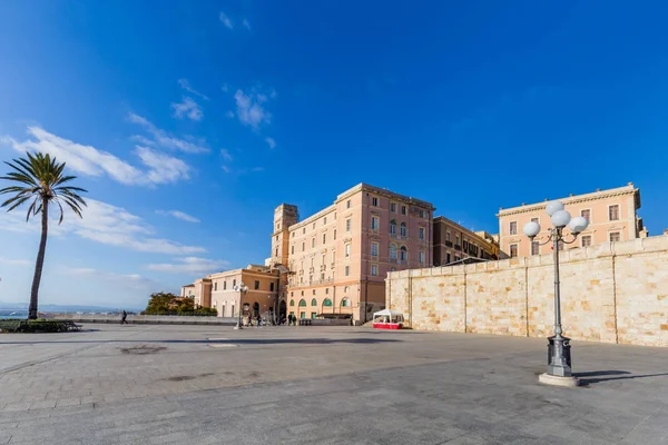 Panroamic Teras Umberto Cagliari, Sardunya, İtalya — Stok fotoğraf