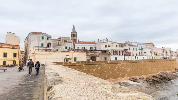 Paesaggio urbano Alghero, Sardegna, Italia — Foto Stock