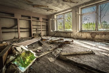 Beyaz Rusya Çernobil dışlama bölgesinde terk edilmiş köyler