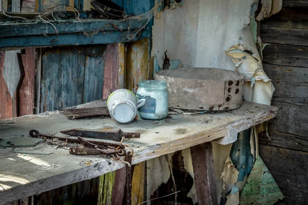 Villages abandonnés en Biélorussie Zone d'exclusion de Tchernobyl — Photo