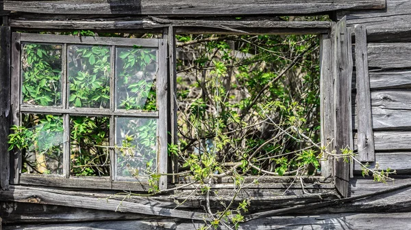 Συμπτυγμένο παράθυρο στο Τσερνομπίλ — Φωτογραφία Αρχείου