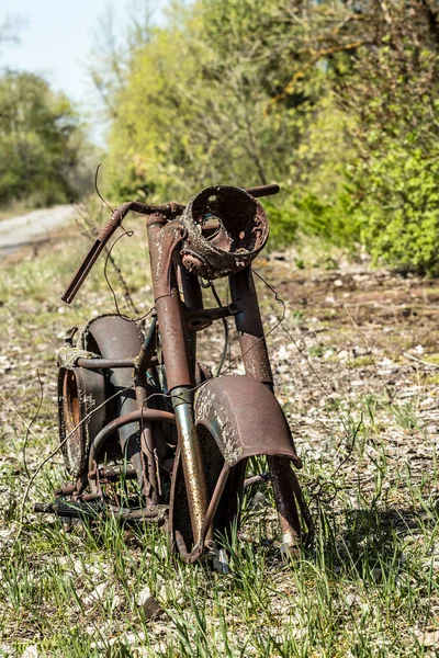 Rusted rama motocykla — Zdjęcie stockowe