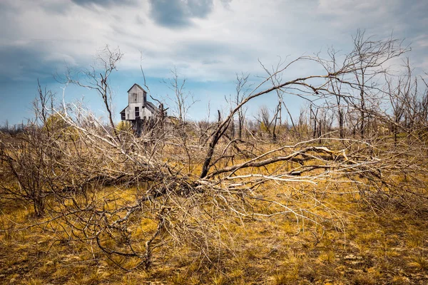 Fábrica abandonada na área de Chernobil — Fotografia de Stock