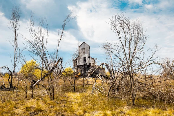 Fábrica abandonada na área de Chernobil — Fotografia de Stock