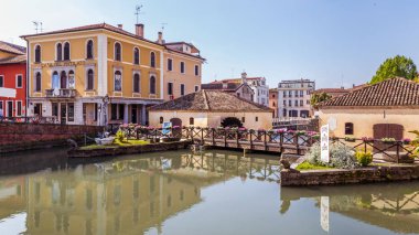 Şehir manzarası, Portogruaro, Veneto, İtalya