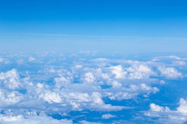 Uçaktan Dolomites mountian aralığı nda görünüm