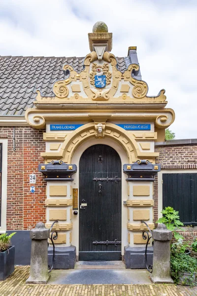 Πόρτα εισόδου Φρανς Λολόε Χόφιε στο Χάρλεμ στην Ολλανδία — Φωτογραφία Αρχείου
