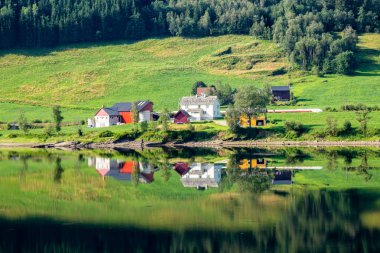 Norveç Voss Hordaland ilçe yakınlarındaki Çiftlik