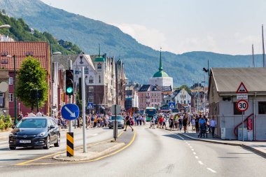 Norveç'te Ana steet şehir Bergen
