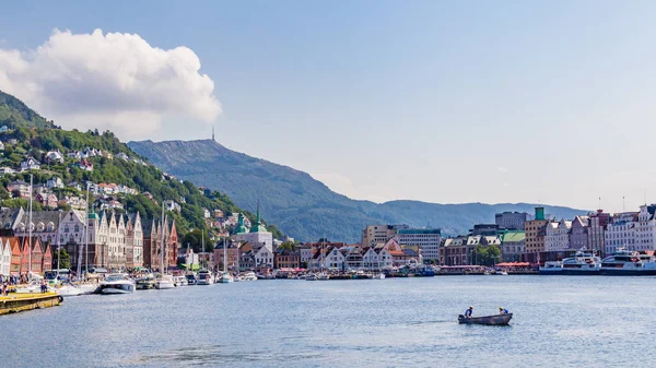 Skyline di Bergen in Norvegia — Foto Stock