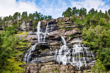 Norveç'te Şelale Tvindefossen