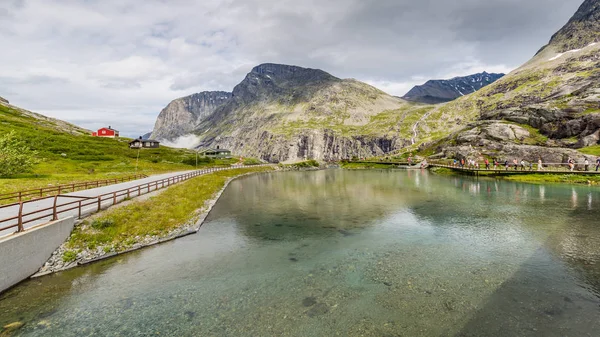 Trollstigen centrum in Noorwegen — Stockfoto