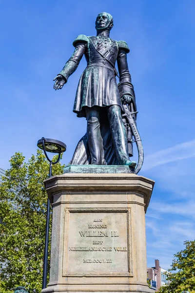 Статуя голландского короля Вильгельма II — стоковое фото
