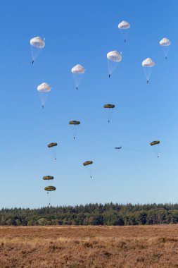 Paraşütçüler Hollanda atlamak