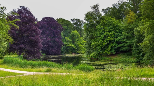 Openbaar park Engels Werk in Zwolle in Nederland — Stockfoto