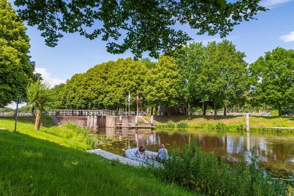 Řeka zámek Vilsteren Nizozemsko — Stock fotografie