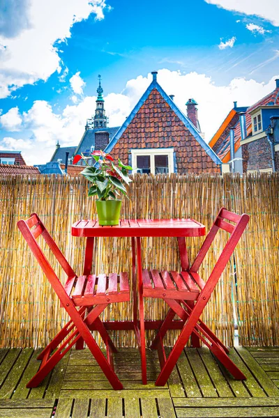 Balkon in Leiden Niederlande — Stockfoto