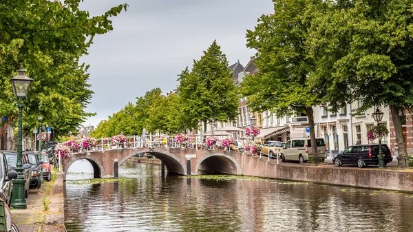 Cityscape Leiden Holanda — Fotografia de Stock