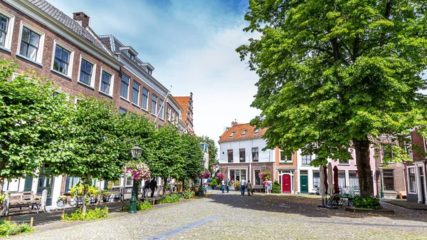 Cityscape Leiden Netherlands — стокове фото