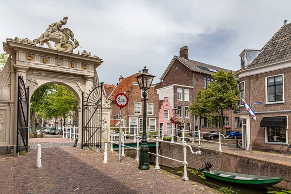 Cityscape Leiden Netherlands — Stock fotografie