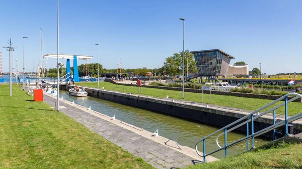 Sluice i Stavoren Nederländerna — Stockfoto