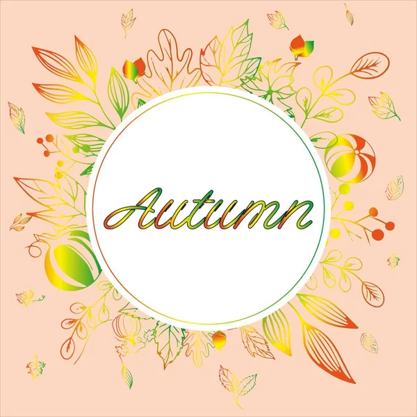 Autumn Leaf Frame Perfect Prints Flyers Banners Invitations Promotions More — Stock Vector