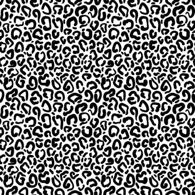 Leopar deseni beyaz arkaplan ile tekrar desen tasarımı. Ev dekorasyonu, ambalaj, moda, hatıra defteri, duvar kağıdı, hediye, çocuklar, giysi için harika..