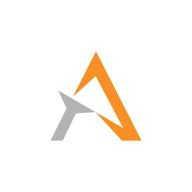 Logo veya ta logo vektör tasarım şablonunda ilk harf