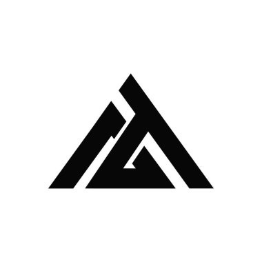 Logo veya ta logo vektör tasarım şablonunda ilk harf