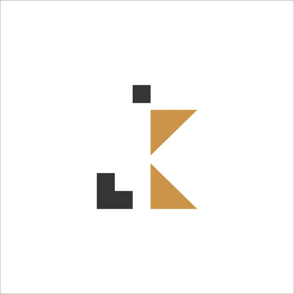 Початкова Літера Логотип Або Логотип Кіна Векторний Шаблон Дизайну — стоковий вектор