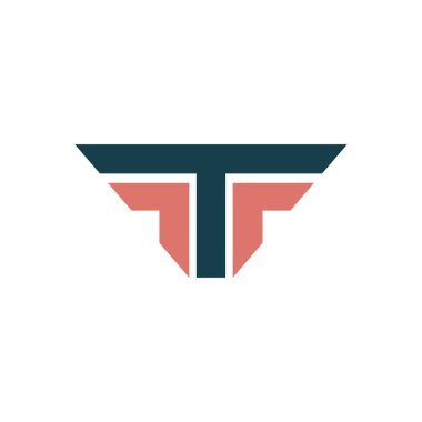 İlk harf tf logosu veya ft logo vektör tasarım şablonu
