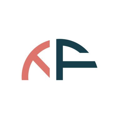 İlk harf tf logosu veya ft logo vektör tasarım şablonu