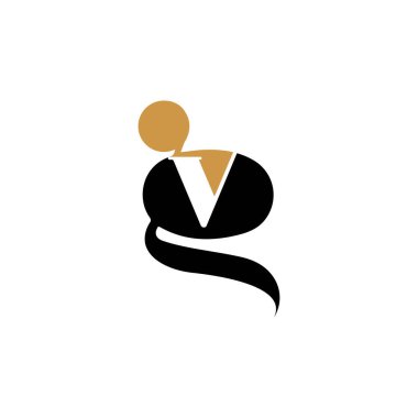 İlk harf vg logosu veya gv vektör tasarım şablonu