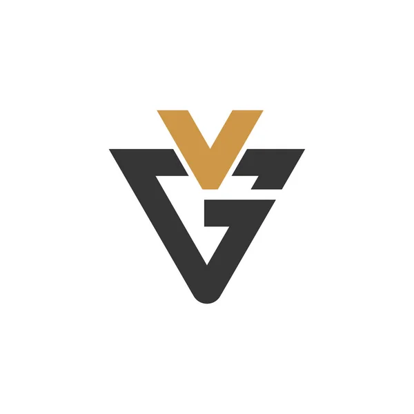 Logotipo Carta Inicial Modelo Design Vetor Logotipo — Vetor de Stock