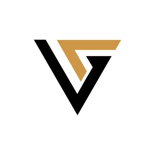 Первоначальная Буква Логотип Шаблон Логотипа Вектора — стоковый вектор
