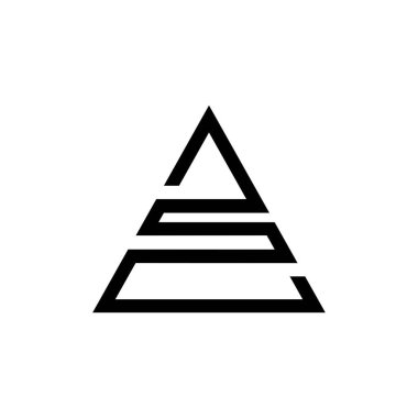 İlk harf sa logosu veya logo vektör tasarım şablonu olarak