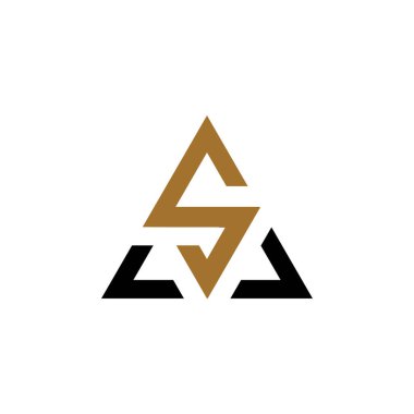 İlk harf sa logosu veya logo vektör tasarım şablonu olarak