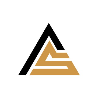 İlk harf sa logosu veya logo vektör tasarım şablonu olarak